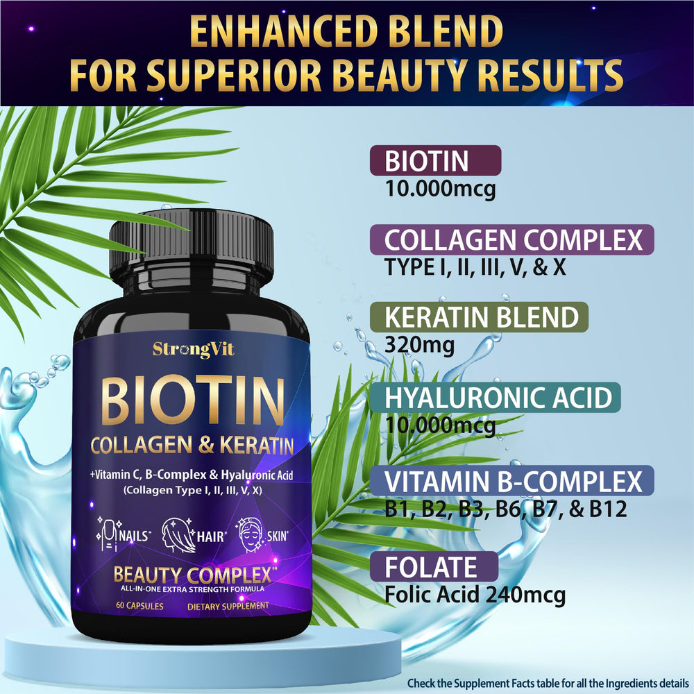 B-complex vitamins including B1, B2, B3, B6 and B7