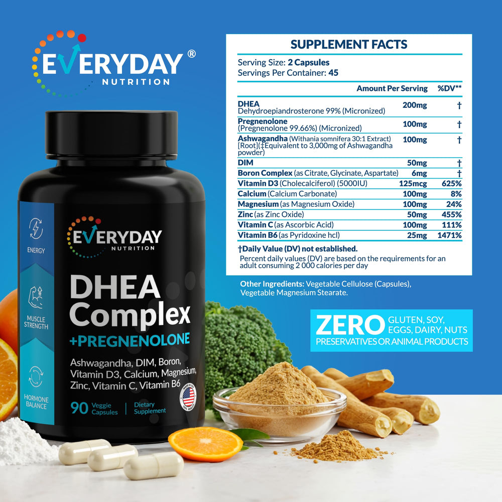 Vitamin D3, Vitamin C and Vitamin B6 included in the complex