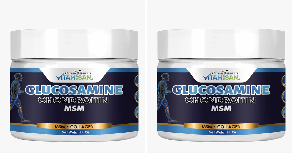 VITAMISAN Premium Organic Glucosamine & Chondroitin Cream with MSM, Arnica & Collagen (Pack of 2) – image 1