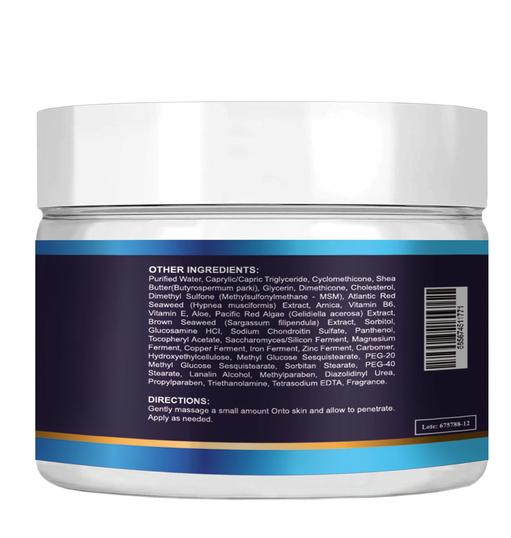 Close-up of Vitamisan cream jar label highlighting natural ingredients