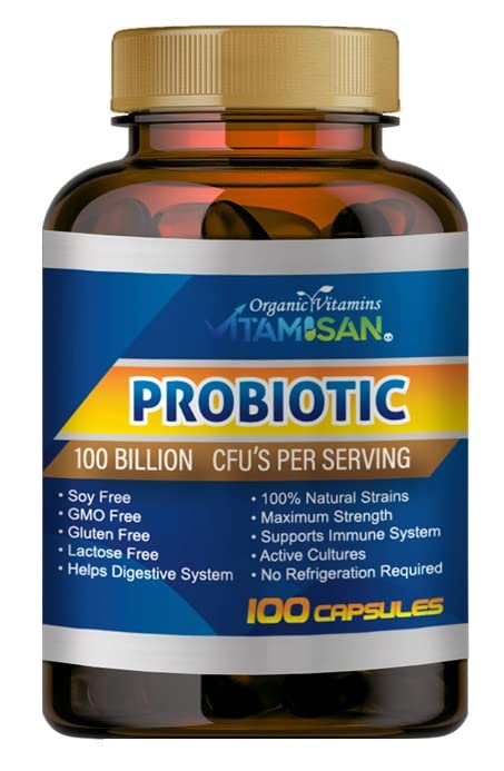 Bottle of VITAMISAN Probiotics for women, men and adults