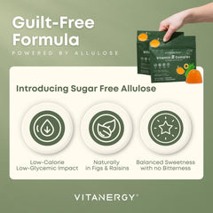 Nutrition facts panel for Vitanergy B Complex Gummies for Women