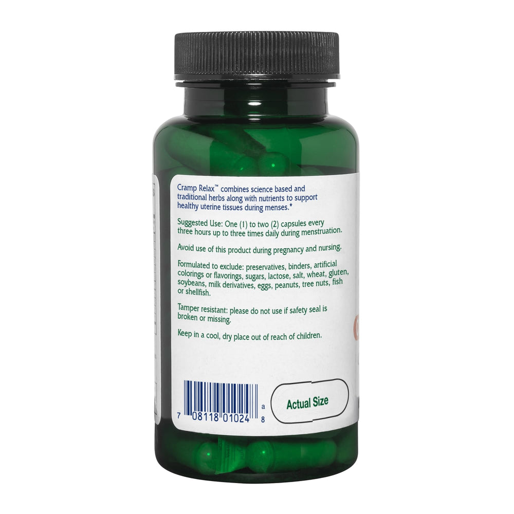 Vitanica Cramp Relax packaging and label