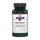 Bottle of Vitanica Cramp Relax vegan menstrual support 60 capsules