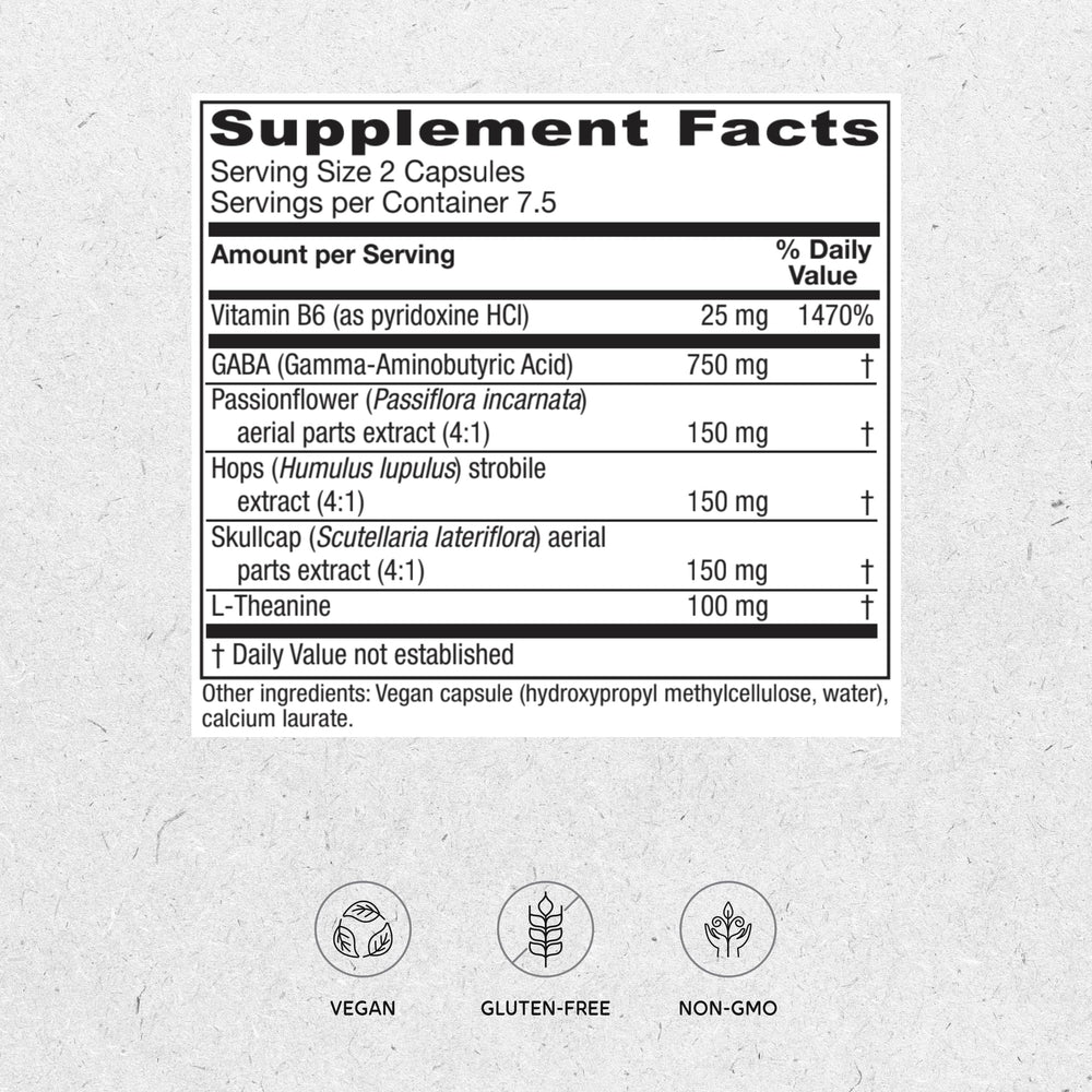 GABA & L-Theanine ingredients close-up