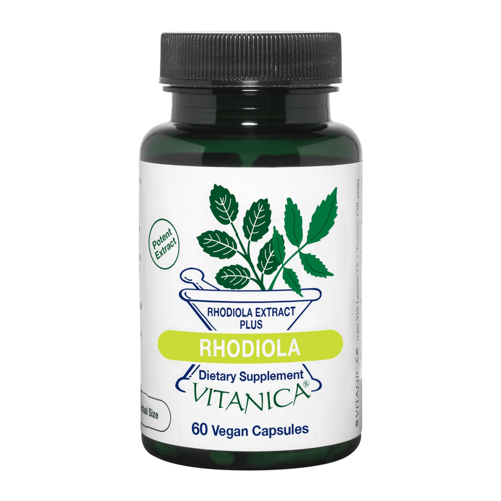 Vitanica Rhodiola Rosea root extract bottle label