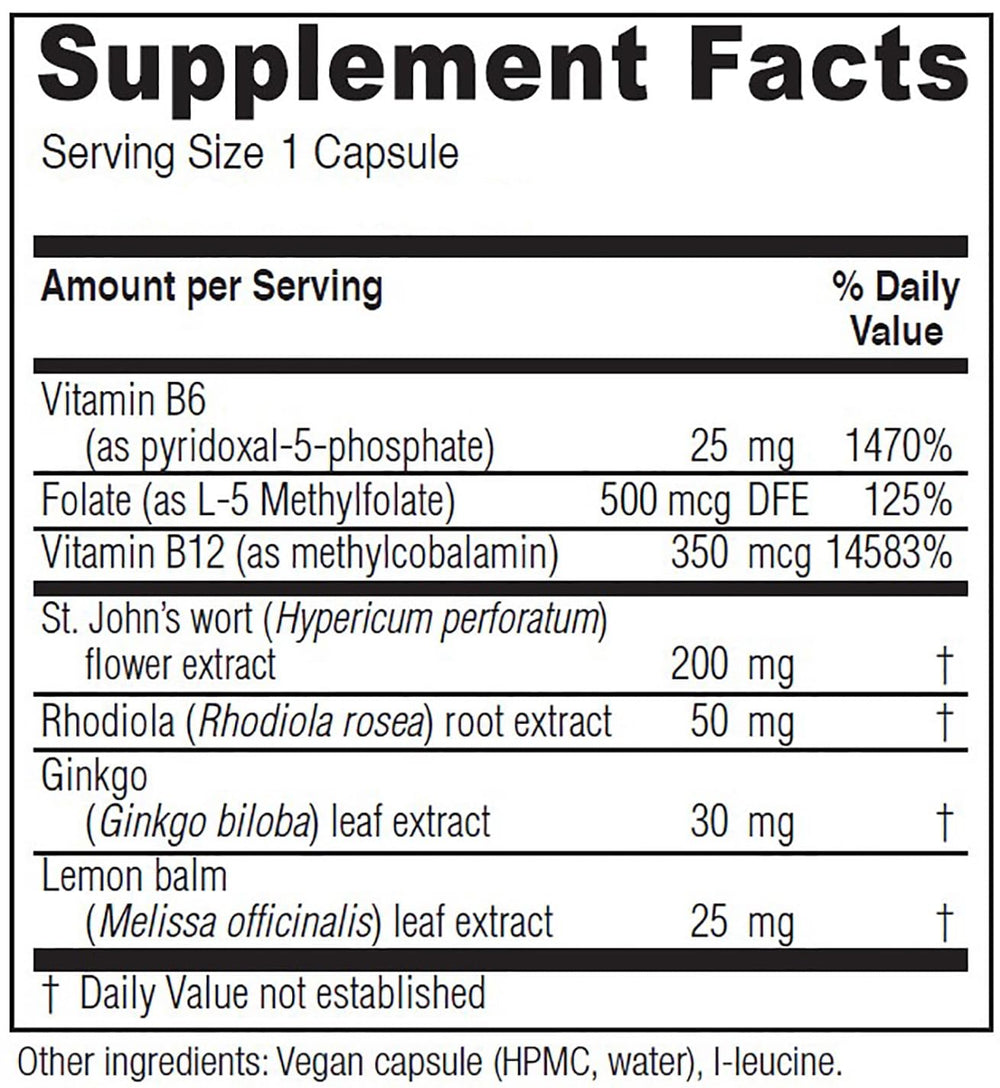 Vitanica Uplift bottle back label with ingredients