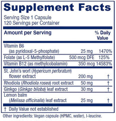 Vitanica Uplift supplement facts panel