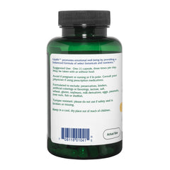 Ingredients include St. John's wort, Ginkgo, Rhodiola and lemon balm