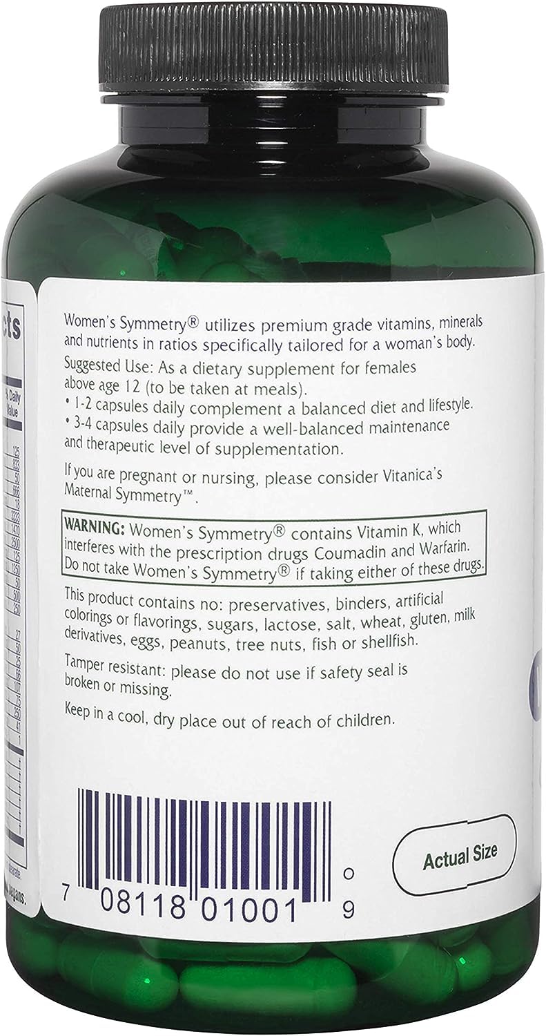 Bottle image of Vitanica Women's Symmetry multivitamin