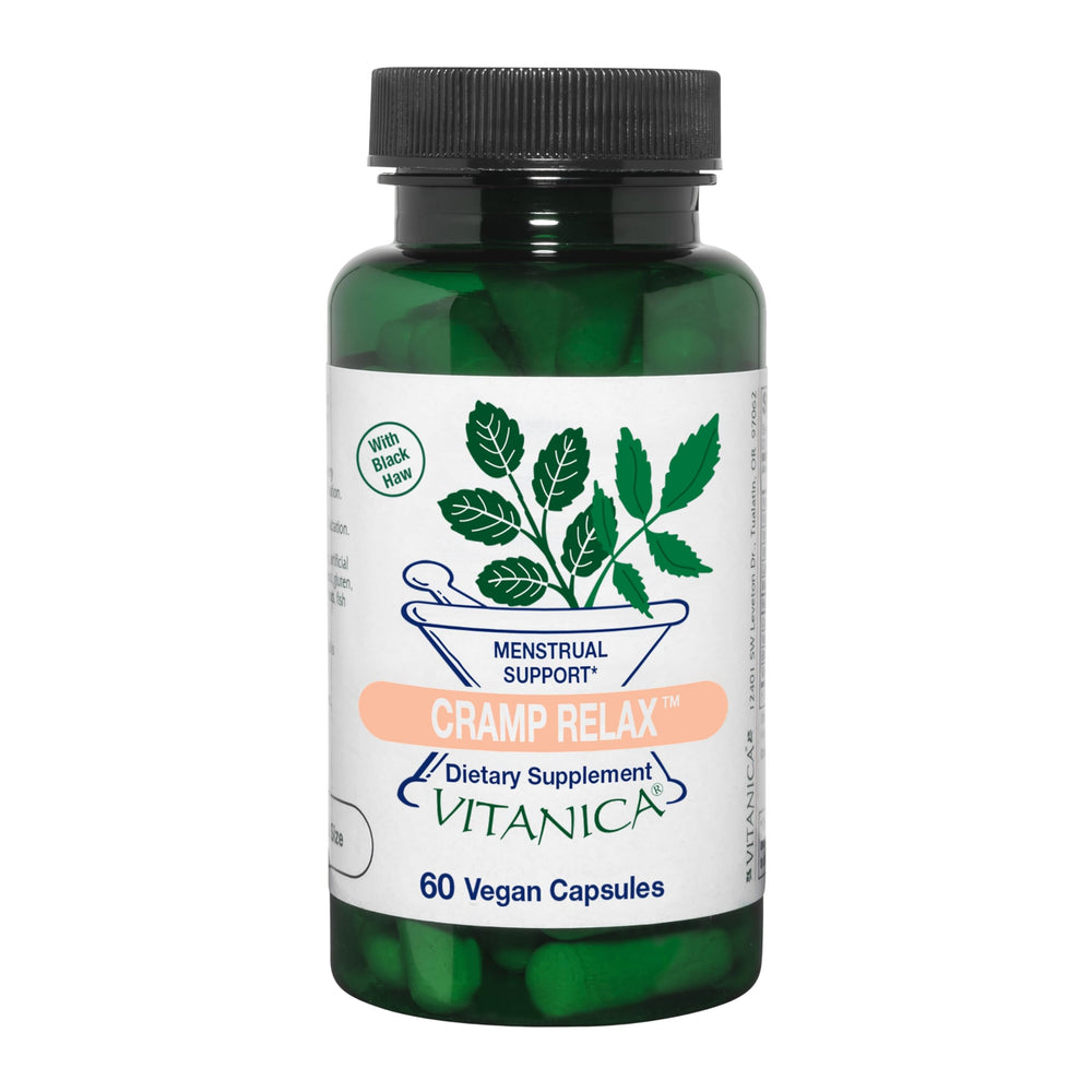 Vitanica Cramp Relax bottle with Pro Logo
