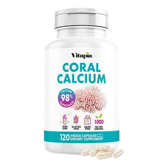 Vitapia Coral Calcium bottle with 120 veggie capsules
