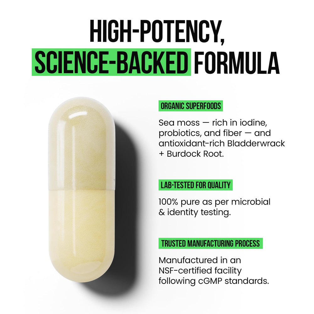 Burdock root powder included in VitaRaw capsules