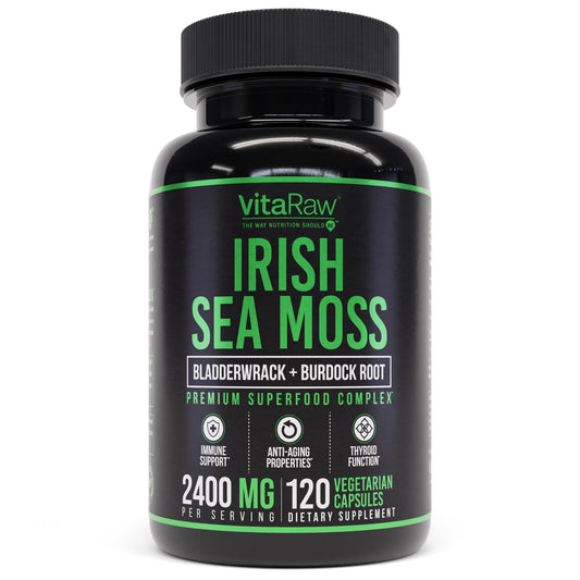 Hero image of VitaRaw Organic Irish Sea Moss capsules 2400 mg