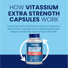 Unflavored Vitassium electrolyte capsules – 200-count