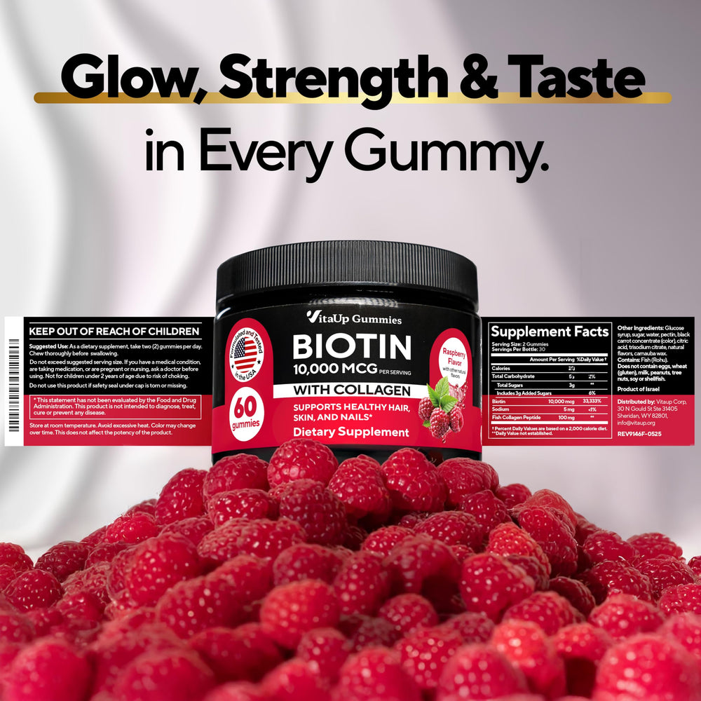 Natural ingredients in VitaUp Biotin Gummies