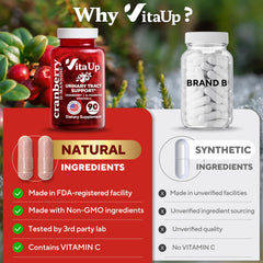 Illustration of cranberry extract and natural ingredients