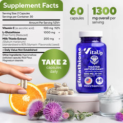 Vitamin C and milk thistle ingredients image