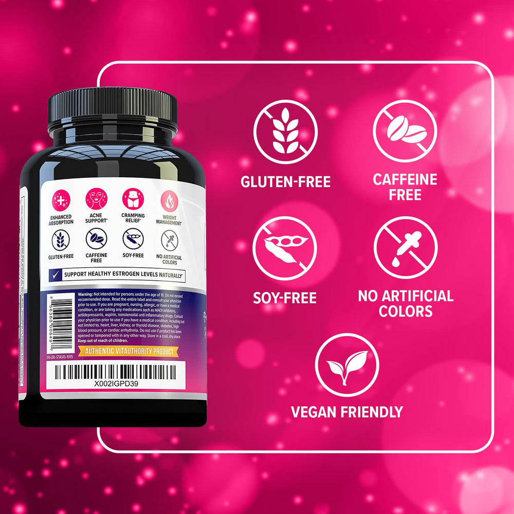 One-month supply bottle for women's health