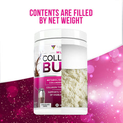 Nutrition facts label for Vitauthority collagen powder