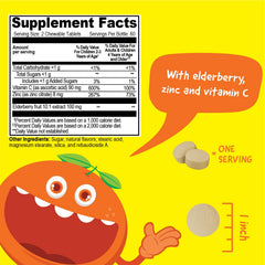 VitaWorks elderberry chewables ingredients and allergen information