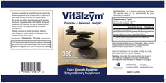 Enteric-coated liquid gel capsules labeled VITÄLZYM