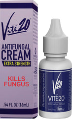 VITÉ20 antifungal cream tube front for easy nail and skin care routine.
