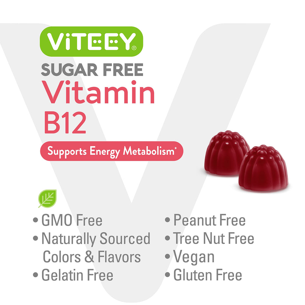 Ingredient list for Viteey B12 Gummies Strawberry