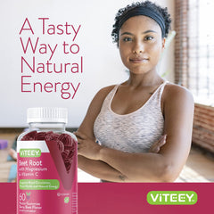 Lifestyle image of active person with Viteey Beet Root Gummies
