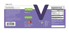 Close-up of passion fruit flavored maca gummy