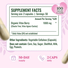 Vitex chasteberry 1000mg per serving illustration