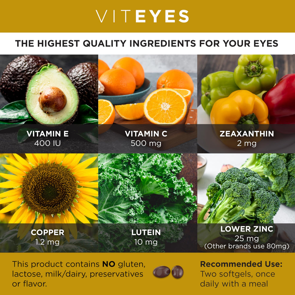 Beta-carotene free AREDS 2 eye vitamins