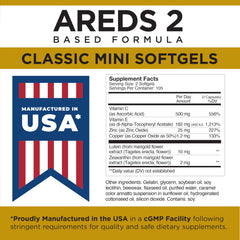 Bottle label of Viteyes AREDS 2 210 softgels