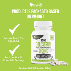 Vitamin and immune support imagery with colostrum capsules