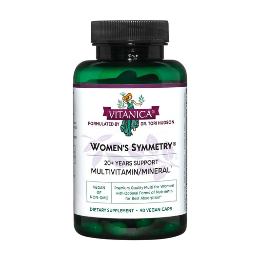 Vitanica Women's Symmetry bottle - front label