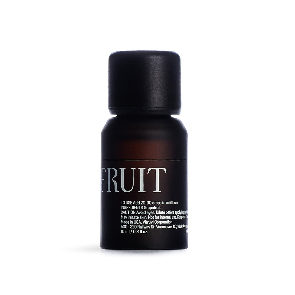 Packaging and box for Vitruvi Grapefruit essential oil