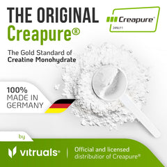 VITRUALS Creapure Creatine Monohydrate powder 1000g back label