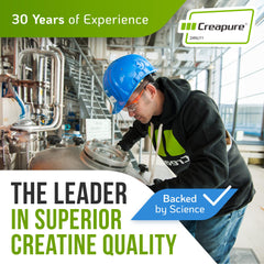 Germany-made Creapure quality and purity badge