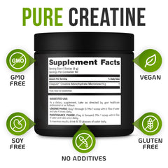 Pouring Creapure Creatine Monohydrate powder for workouts