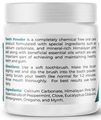 Close-up of the remineralizing tooth powder texture
