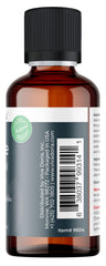 Tea tree oil product shown with natural background