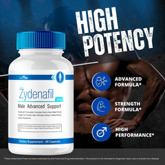 Dosage chart for Zydenafil 1200mg per serving