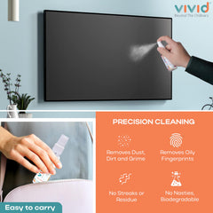 Clean lens on a smartphone or laptop screen