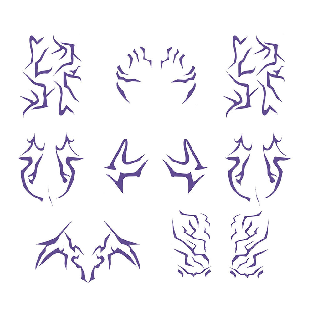Vivipony Rumi face tattoo design for a bold, camera-ready look