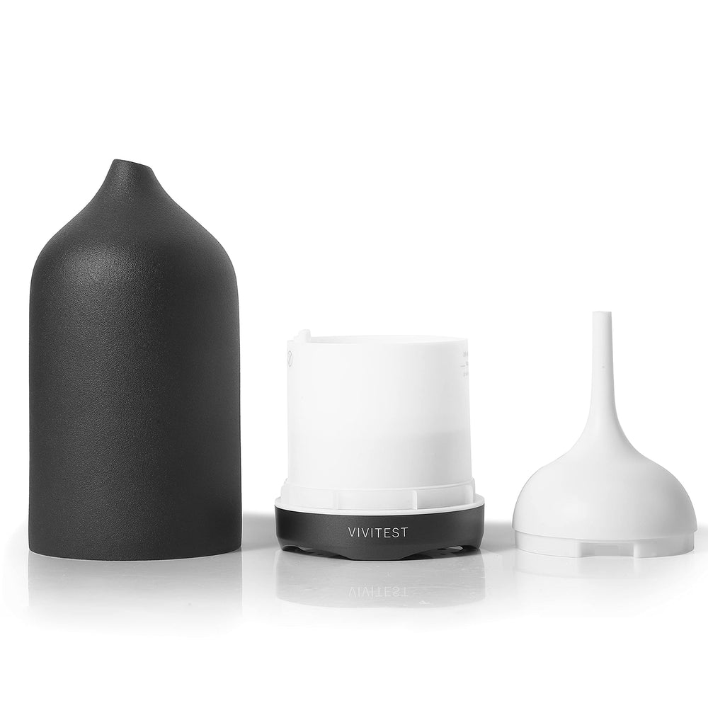 9 color light options and 4 timer settings on diffuser