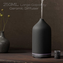 Handcrafted ceramic diffuser with natural air-dried finish