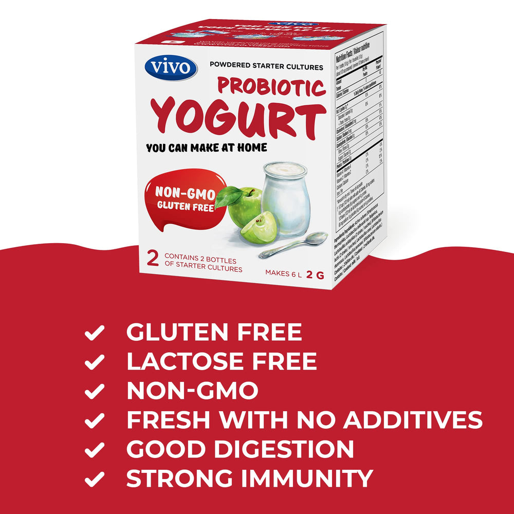Label listing the 10 probiotic culture strains