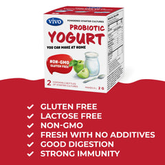 Label listing the 10 probiotic culture strains