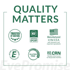 Nutrition facts on Vizual Edge Pro label