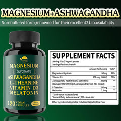 L-Theanine, Melatonin, and Vitamin D3 blend for daily wellness